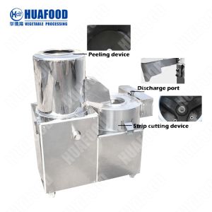 Buy cheap Potato And Carrot Peeling Washing Cutting Machine Potato Chips Peeling And Cutting Machine from wholesalers