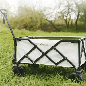 Buy cheap Steel Frame Hand Pulled Foldable Utility Wagon 150 Lbs Camping Cart Wagon Oxford Fabric from wholesalers