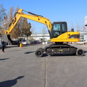 Buy cheap 12 Ton Wheel Crawler Excavator Flexible Exquisite Crawler Mounted Excavator from wholesalers