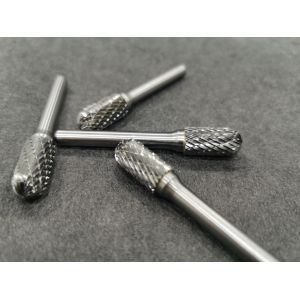 TUNGSTEN CARBIDE ROTARY TOOL BURR BITS TYPE SC CYLINDER SHAPE WITH RADIUS END