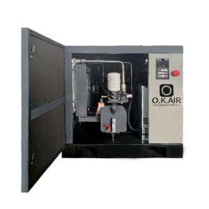 Three Phase 15 HP Rotary Screw Air Compressor 460V - 480V With Dryer And Tank