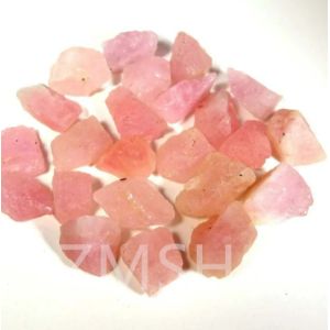 Buy cheap Peach Pink Synthetic Raw Gem Stone With Mohs Hardness 9 Customization For Jewelry from wholesalers