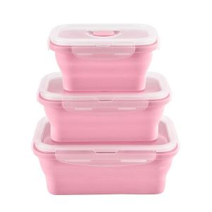 Buy cheap Eco Friendly Odorless Foldable Container Retractile Expandble Storage Food Packaging Bento Vacuum Seal Silicon Bowl from wholesalers
