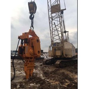 Buy cheap 200kN Pulling 60kw Hydraulic Guardrail Electric Pile Driver Machine from wholesalers