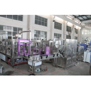 PLC Control Water Production Line , 15000BPH Plastic Bottle Monoblock Filling