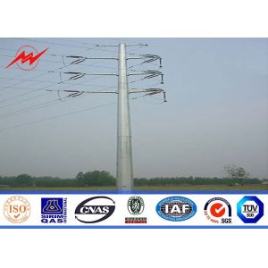 Buy cheap 12sides 10M 2.5KN Steel Utility Pole for overhed distribution structures with earth rod from wholesalers
