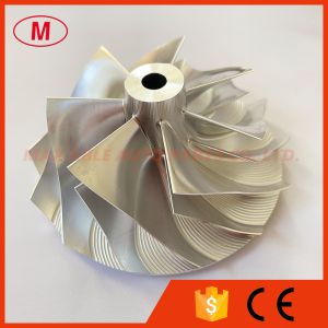 Buy cheap GT3584 7+7 blades 59.08/76.13mm turbocharger milling/aluminum 2618/billet compressor wheel for racing from wholesalers