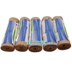 Buy cheap drawstring 100% eco friendly direct manufacturing factory compostable garbage bags on roll, Sealing & Handle and Customi from wholesalers