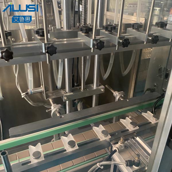 Plastic Bottles Oil Water Liquid Filling Machine Automatic 4-6 Nozzles 2500ml