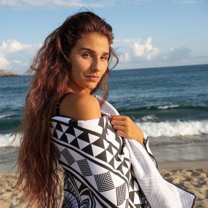 Buy cheap Personalized Rectangular Beach Towel With Custom Logo Lightweight from wholesalers