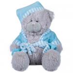 Buy cheap Bear Soft Plush Stuffed Animals Blue / Grey Color Eco Friendly PP Cotton Filler from wholesalers