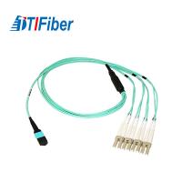 Buy cheap 1-24 Fiber MPO/MTP Fiber Optic Patch Cord 10G 50/125µM OM3 Various Lengths product