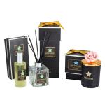 Buy cheap luxury aroma reed diffuser fragrance oil scented candle  jars and diffuser for gift set from wholesalers