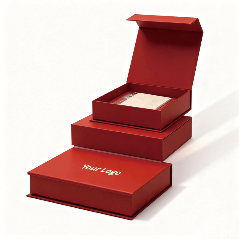 Buy cheap Customizable Recyclable Varnished Cardboard Rigid Packaging Paper Boxes Magnetic Gift Box For Cosmetics from wholesalers