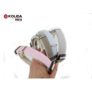 China Durable Canvas Adjustable Dog Collar 4 Colors With Harness Belt Traction Rope on sale