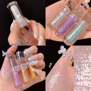 Pearlescent Waterproof Gold Glitter Eyeshadow GMPC Certification