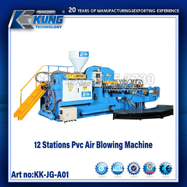Quality 12 Stations Shoe Making Machines Automatic PVC Air Blowing Machine for sale