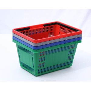 Buy cheap Stackable Grocery Hand Baskets 21L Plastic Carry Basket With Handle from wholesalers