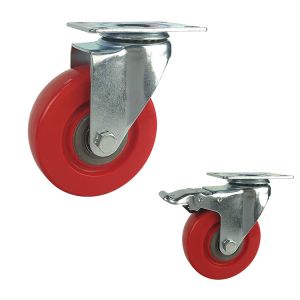 Buy cheap Gray/ Red/ Blue/ Orange/ Green/ White Medium Duty Casters with Side Lock Brake Type and 300 Lbs Load Capacity from wholesalers
