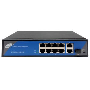 Buy cheap IPC Extender 250m 10/100M 8 Port POE Switch With Fiber Uplink from wholesalers