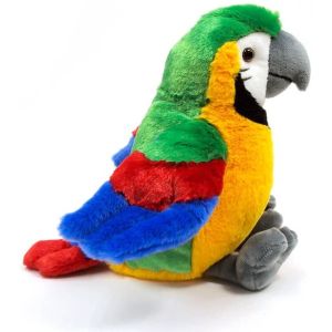 Simulation Macaw Plush Toy With Polyester Fiber Stuffed