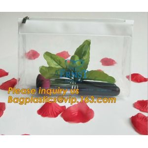 clear pvc zipper toiletry bag travel document stationery bag,office supplies PVC
