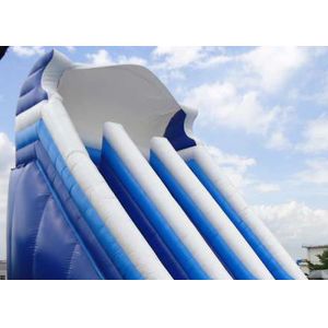 Buy cheap Giant Commercial Water Slides , Blue Kids Inflatable Water Slides With Pool from wholesalers
