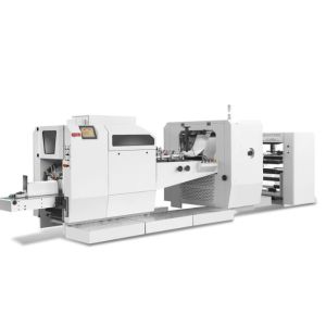 Buy cheap Pointed Bottom Automatic Paper Bag Making Machine For Shopping Bag Making OEM from wholesalers