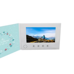 A5 A4 7 Inch Lcd Screen Wedding Card , Template Free Digital Lcd Video Booklet