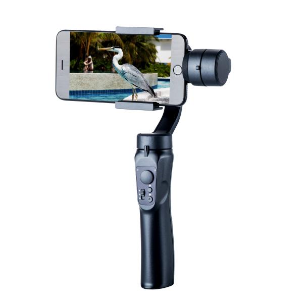 Quality Lightweight Black Handheld Smartphone Gimbal Wide Range 320 Degree Rolling for sale