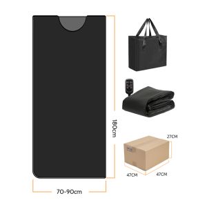 Buy cheap Fitkang Portable Far Infrared Sauna Blanket with 600W Power 25-80 Celsius Degree and 5-60 Mins Timer for Whole Body Home Use from wholesalers