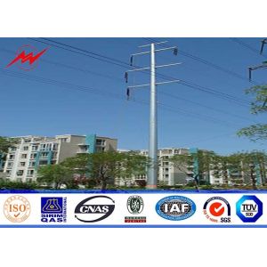 Buy cheap 12sides 10M 2.5KN Steel Utility Pole for overhed distribution structures with earth rod from wholesalers