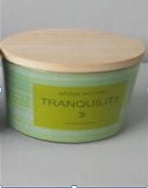 Buy cheap Decor & green glass scented candle with green apple  fragrance and  package of gift box from wholesalers