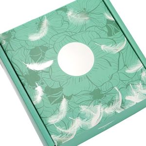 Green Embossing Foldable Custom Printed Corrugated Boxes