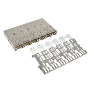 2007401-1 1x6 SFP+ Transceivers Cage Assembly With Light Pipe