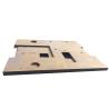 Buy cheap OEM Custom High Precision Flat Metal Base Plate Cutting CNC Flame Q235B from wholesalers