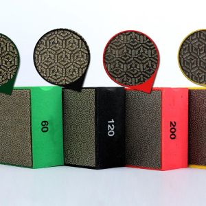 Buy cheap Snowflake Pattern Diamond Hand Pads For Glass Abrasive Blocks from wholesalers