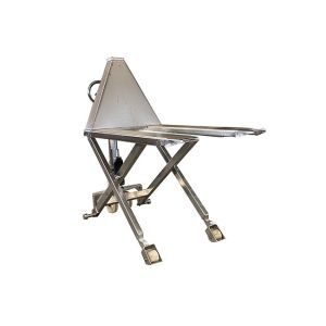 Stainless Scissor Pallet Truck Manual 2200lbs Lifting Height 800mm