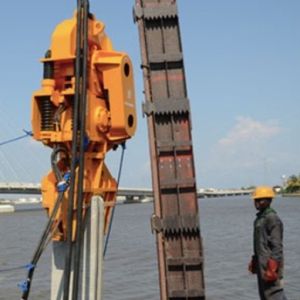 Buy cheap 1000R/MIN 35t Impact Excavator Sheet Pile Driving Machine from wholesalers