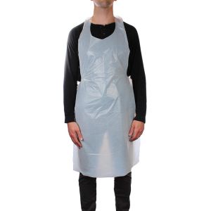Buy cheap White Plastic Disposable Aprons , Unisex Protective Clothing Aprons from wholesalers