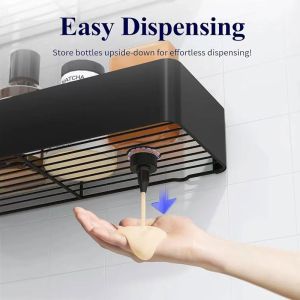 Buy cheap Drill-Free Rustproof Adhesive Shower Organizer Stainless Steel Shower Rack for Inside Shower from wholesalers