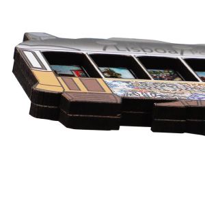 Custom Logo Magnetic Souvenir Silk Printing MDF Wood Fridge Magnets