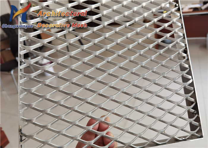 Buy cheap 3.0mm Mild Steel Aluminum Expanded Mesh Fluorocarbon Spraying from wholesalers