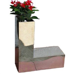 Buy cheap Silver flower pots on the balkon letters metal planters from wholesalers