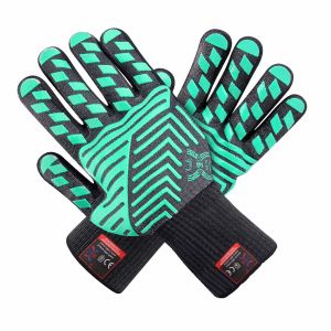 Buy cheap Silicone Print Heat Resistant Hand Gloves / Barbecue Grilling Glove Lightweight from wholesalers