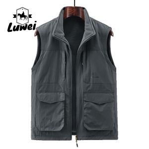 Buy cheap Wholesale Custom High Quality Casual Loose Utility Clothes Sleeveless Waterproof Warmer Winter Vest For Men from wholesalers