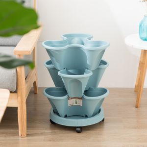 Buy cheap 39x17cm Radish Stackable Garden Planters Pots from wholesalers