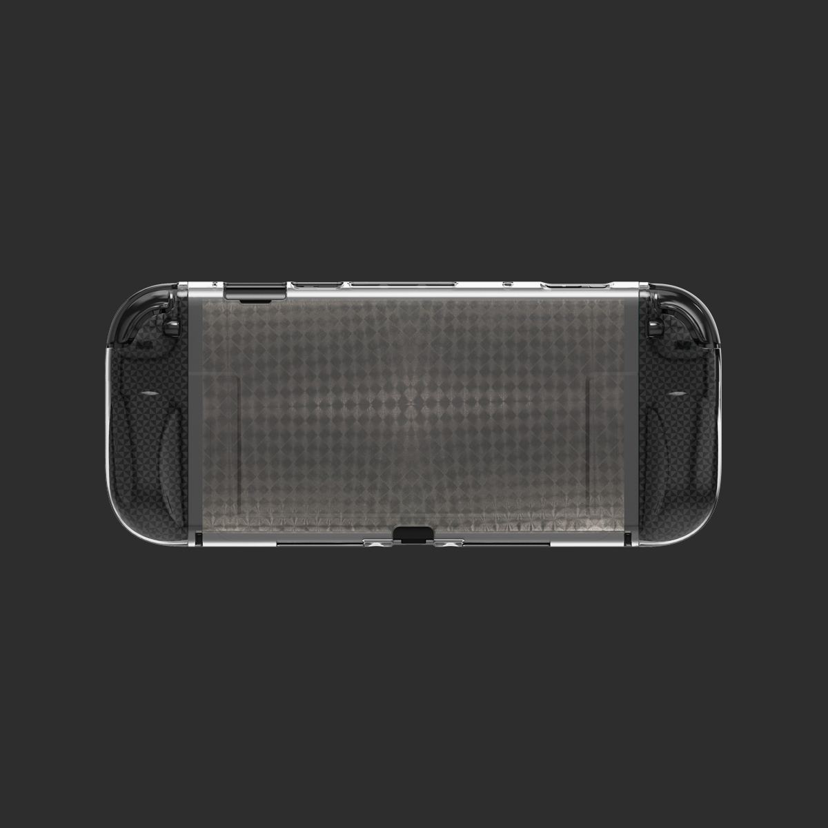 Diamond Pattern Design Split TPU Joy-Con Middle Frame Protective Case Kit for