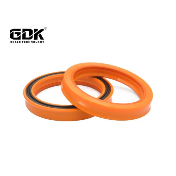 GDK Hydraulic Cylinder Piston Seal PU Material Orange Colour Hallite Seal For