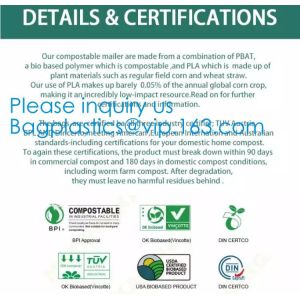 Buy cheap Sugarcane Pulp Bagasse Cassava Biodegradable Packing Freezer Food Fruit Shopping Bag, Home Compostable Garbage Bag from wholesalers